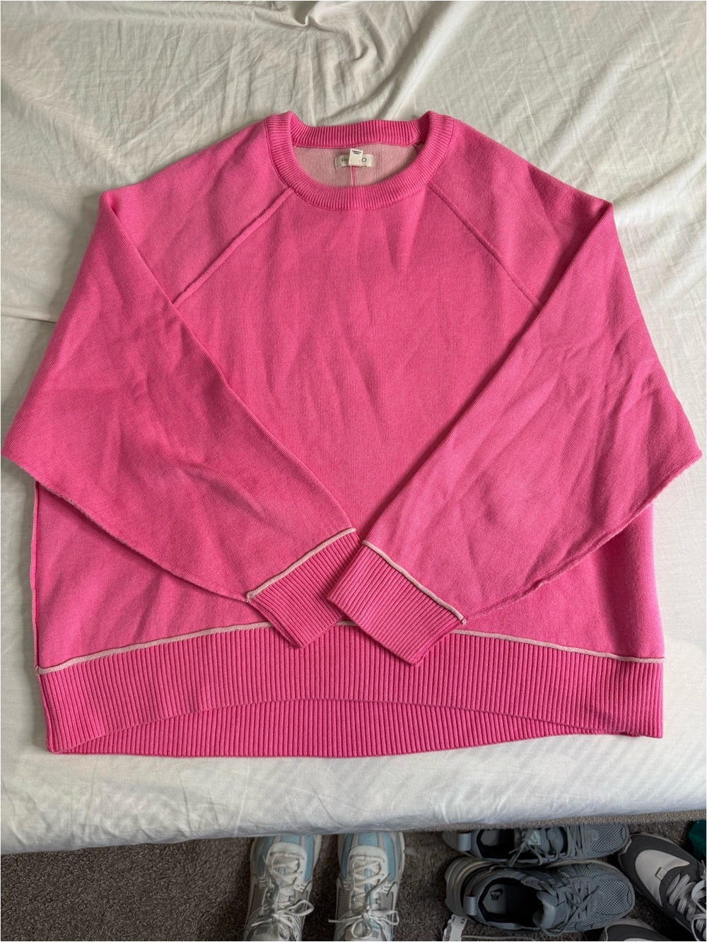 Bright Pink Crewneck Sweater